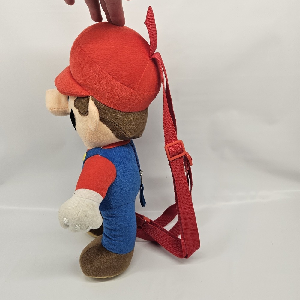 Super Mario Bros. Mario 18" Plush Backpack Nintendo Official Product - Picture 2 of 11